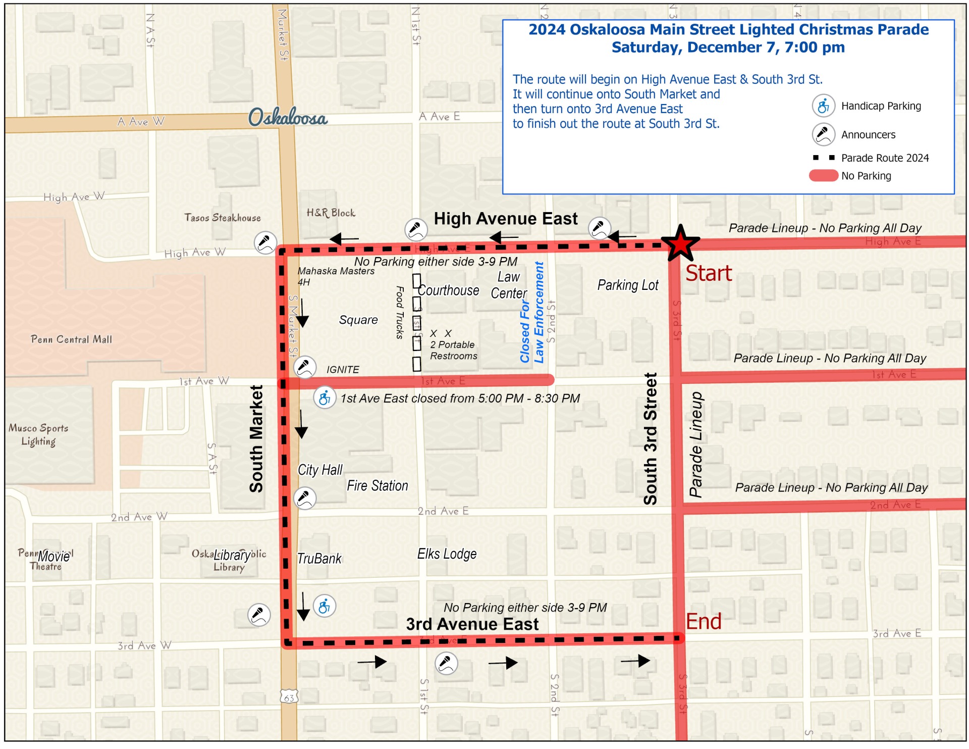 2024 parade route map 